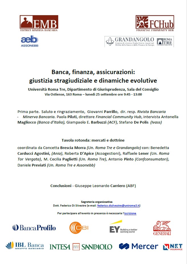 Antonio Pinto relatore al Convegno organizzato dall'Università di Roma Tre sul tema: 