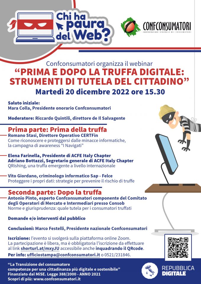 Antonio Pinto relatore nel webinar organizzato da Confconsumatori sul tema: 
