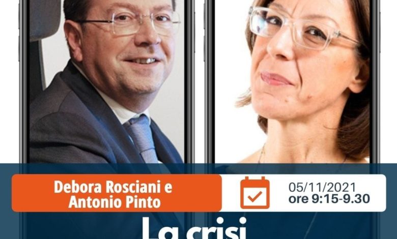 Antonio Pinto intervistato da Debora Rosciani di Radio24 sulla composizione negoziata per la crisi di impresa.